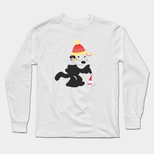 Felix the cat Christmas Design Long Sleeve T-Shirt